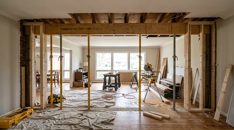 Beam Replacement & Load-Bearing Wall Removal Knoxville